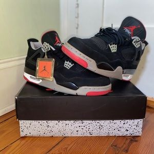 2012 Jordan 4 Retro " Breds " ❤️🦅